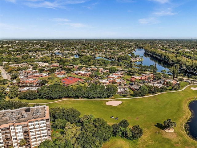 1489 Fairway Rd, Pembroke Pines, FL 33026 - bird's eye view of a nearby body of water, a golf club, and a tree filled landscape