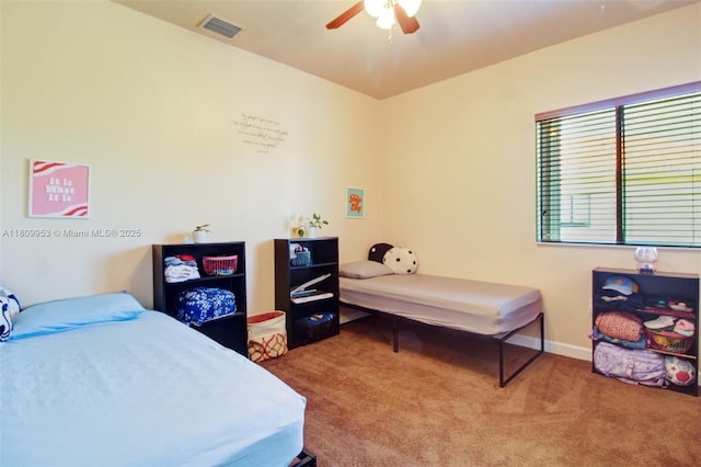 7753 SW 193rd St, Cutler Bay, FL 33157 - carpeted bedroom featuring ceiling fan and baseboards