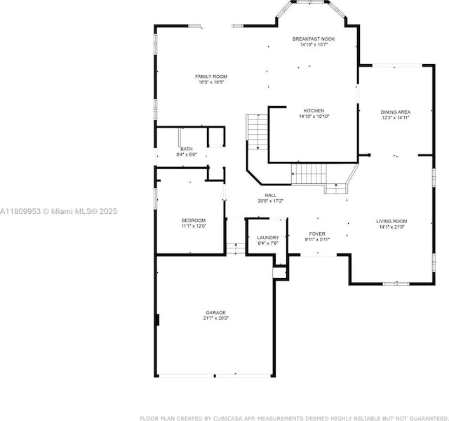 7753 SW 193rd St, Cutler Bay, FL 33157 - floor plan / room layout