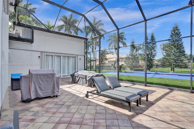 10457 Laurel Rd, Davie, FL 33328 - view of patio with a lanai