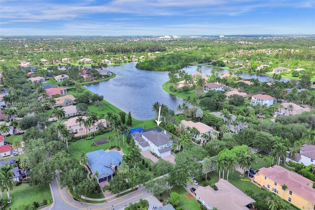 10457 Laurel Rd, Davie, FL 33328 - aerial view of property and surrounding area with a large body of water and nearby suburban area