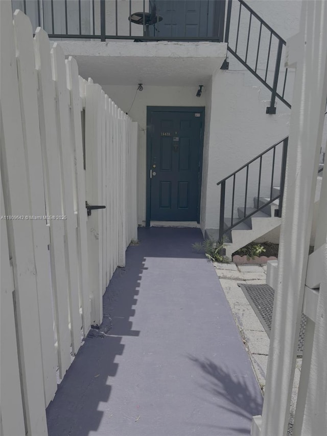 15428 SW 85th Ln Unit 159, Miami, FL 33193 - doorway to property featuring stucco siding