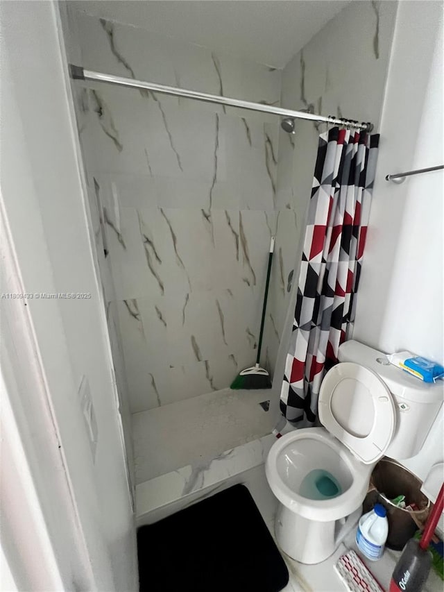 7821 NW 30th St, Davie, FL 33024 - full bathroom featuring a marble finish shower and toilet