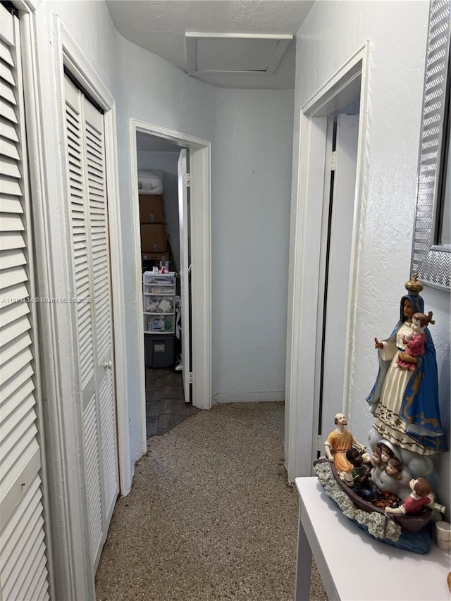 7951 NW 30th St, Davie, FL 33024 - hall with attic access and carpet