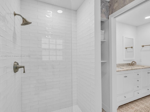 17654 SW 5th Ct, Pembroke Pines, FL 33029 - full bath with a tile shower and vanity
