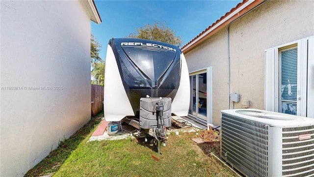 14723 SW 155th Pl, Miami, FL 33196 - exterior view of central AC unit and stucco siding
