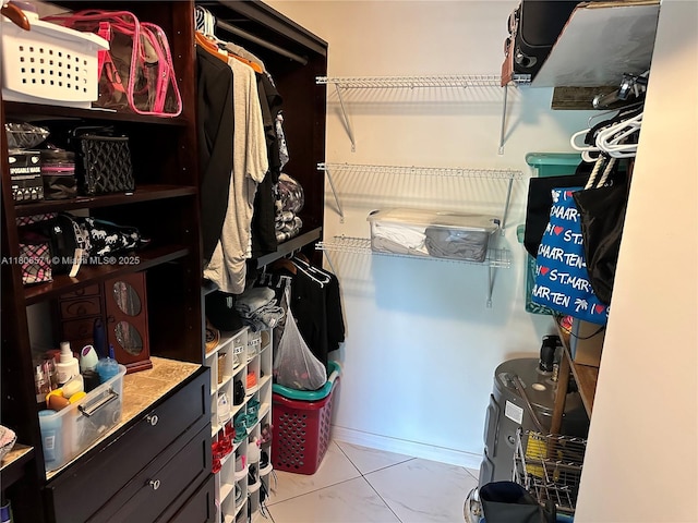 301 SW 86th Ave Unit 208, Pembroke Pines, FL 33025 - spacious closet featuring marble look tiles