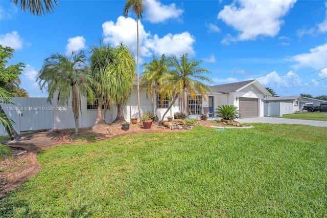 4271 SW 67th Ter, Davie, FL 33314 - view of front of property with driveway, a garage, and stucco siding