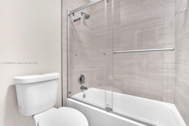 4271 SW 67th Ter, Davie, FL 33314 - full bathroom with toilet and shower / bath combination with glass door