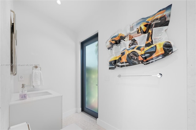 9450 SW 98th St, Miami, FL 33176 - bathroom with vanity and baseboards