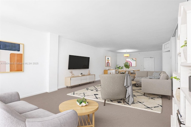 10275 Collins Ave Unit 1506, Bal Harbour, FL 33154 - carpeted living area featuring baseboards