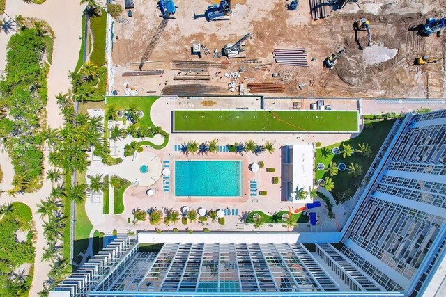10275 Collins Ave Unit 1506, Bal Harbour, FL 33154 - drone / aerial view of a pool