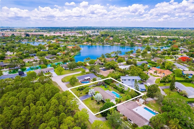 11145 SW 126th St, Miami, FL 33176 - aerial overview of property's location featuring property boundaries highlighted and a nearby body of water