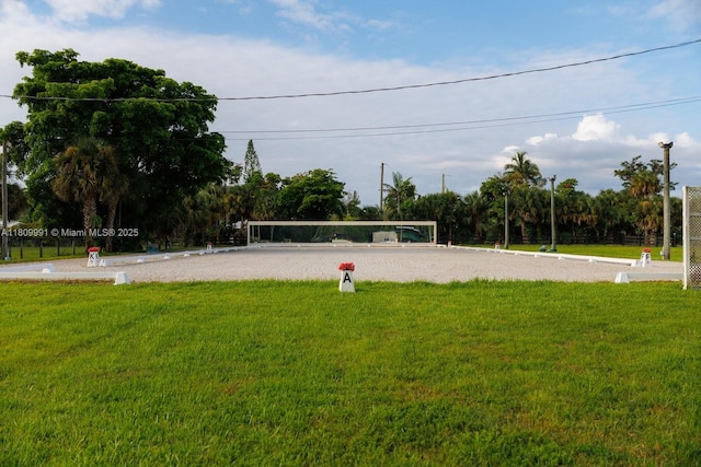 1230 F Rd, Loxahatchee, FL 33470 - view of community featuring volleyball court and a yard