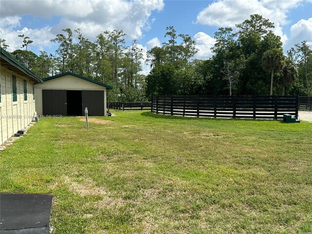 1230 F Rd, Loxahatchee, FL 33470 - view of yard featuring an outdoor structure