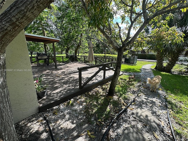 1230 F Rd, Loxahatchee, FL 33470 - view of patio / terrace featuring a wooden deck