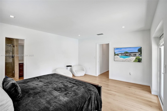 7941 SW 143rd St, Palmetto Bay, FL 33158 - bedroom featuring light wood-type flooring, baseboards, and recessed lighting
