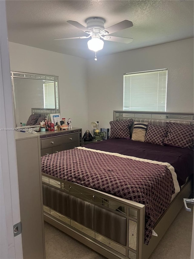 20390 SW 119th Ave, Miami, FL 33177 - bedroom with ceiling fan and a textured ceiling