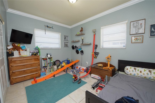 16610 SW 294th Ter, Homestead, FL 33033 - bedroom featuring ornamental molding and light tile patterned floors