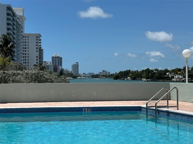 5838 Collins Ave Unit 2H, Miami Beach, FL 33140 - swimming pool with a view of city