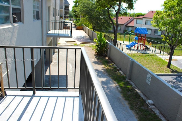 5100 SW 41st St Unit 214, Pembroke Park, FL 33023 - balcony with a residential view