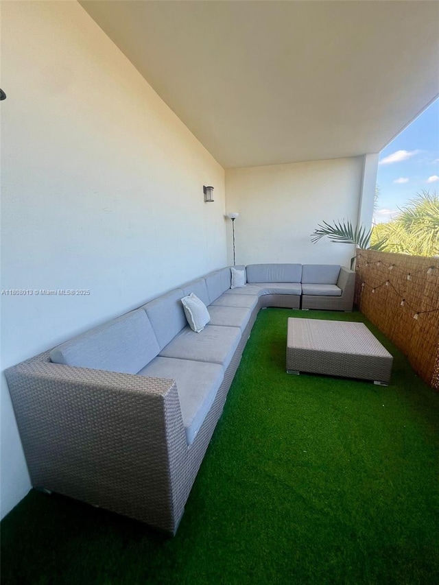 4100 SW 64th Ave Unit 201, Davie, FL 33314 - balcony with outdoor lounge area