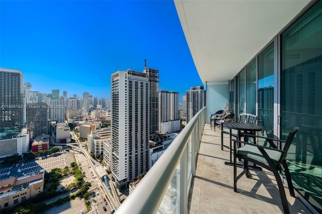 888 Biscayne Blvd Unit 3702, Miami, FL 33132 - balcony featuring a view of skyline