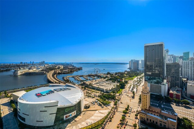 888 Biscayne Blvd Unit 3702, Miami, FL 33132 - view of urban area featuring a large body of water and a notable bridge