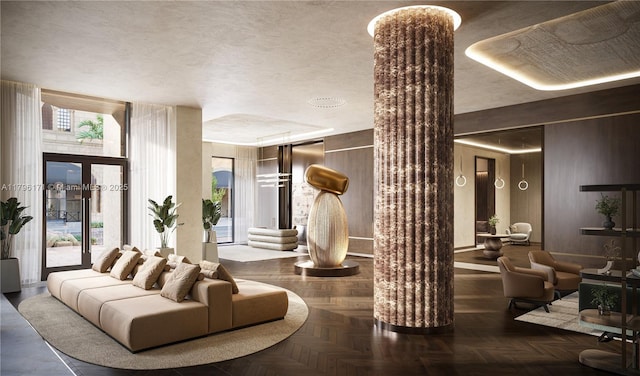 4241 Aurora St Unit 701, Coral Gables, FL 33146 - building lobby with wood walls