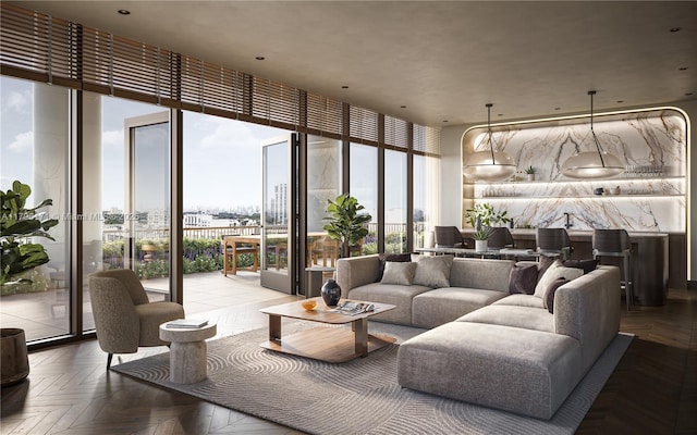 4241 Aurora St Unit 701, Coral Gables, FL 33146 - lobby with expansive windows