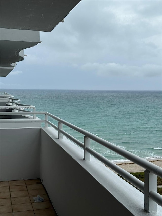8911 Collins Ave Unit 1103, Surfside, FL 33154 - balcony featuring a water view