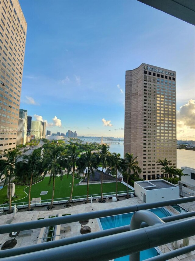 325 S Biscayne Blvd Unit 1822, Miami, FL 33131 - water view with nearby urban area
