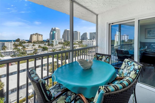 720 Bayshore Dr Unit 804, Fort Lauderdale, FL 33304 - balcony with a skyline view