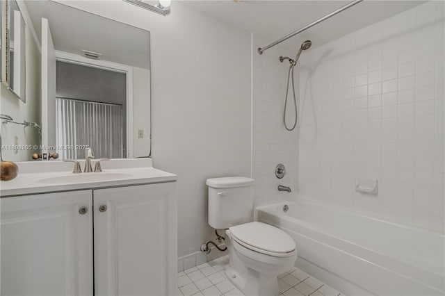 540 Brickell Key Dr Unit 718, Miami, FL 33131 - full bathroom with toilet, vanity, washtub / shower combination, tile patterned flooring, and baseboards