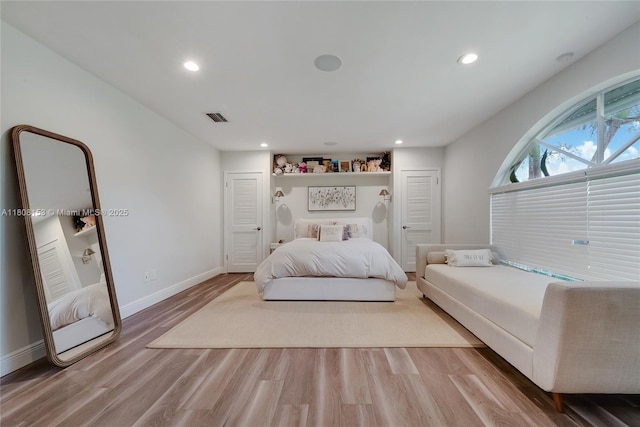 8005 SW 106th St, Miami, FL 33156 - bedroom featuring wood finished floors, recessed lighting, and baseboards