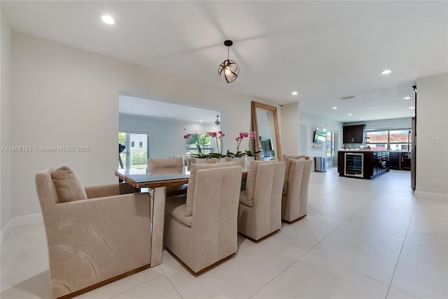 8005 SW 106th St, Miami, FL 33156 - dining area with recessed lighting and baseboards