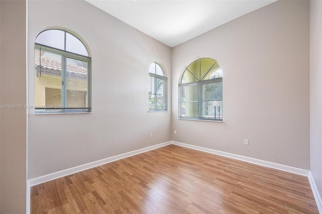 1005 NE 41st Ave, Homestead, FL 33033 - unfurnished room featuring light wood finished floors, baseboards, and lofted ceiling