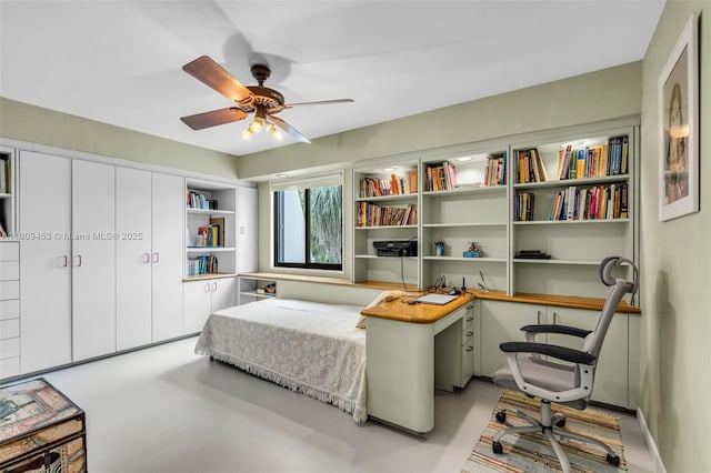 7619 SW 102nd Pl, Miami, FL 33173 - bedroom with a desk and ceiling fan