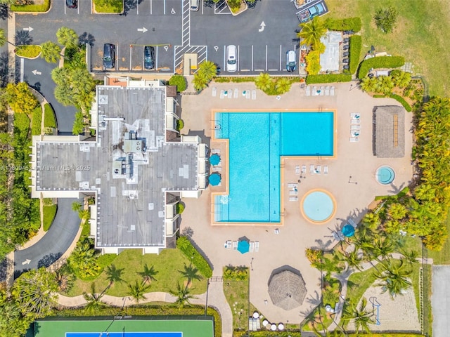 7619 SW 102nd Pl, Miami, FL 33173 - aerial view of a pool area