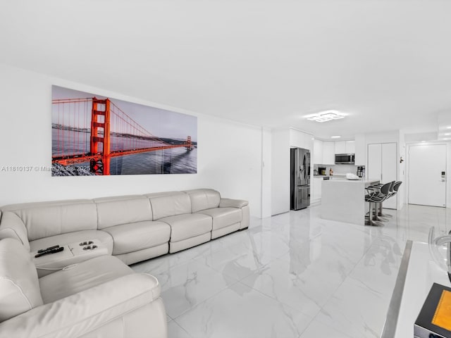1890 W 56th St Unit 1307, Hialeah, FL 33012 - living area with light marble finish flooring