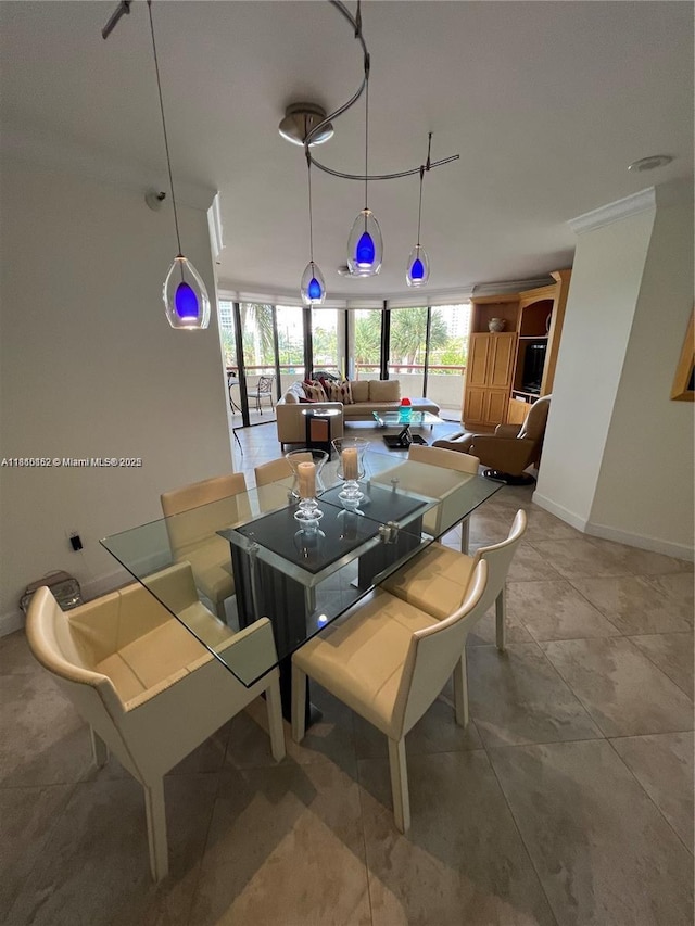 15645 Collins Ave Unit 301, Sunny Isles Beach, FL 33160 - dining room featuring baseboards