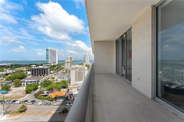 3470 E Coast Ave Unit H1402, Miami, FL 33137 - balcony with a view of city and a water view