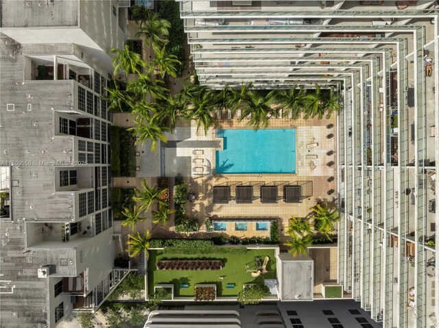 3470 E Coast Ave Unit H1402, Miami, FL 33137 - bird's eye view of a pool area