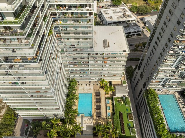 3470 E Coast Ave Unit H1402, Miami, FL 33137 - bird's eye view of a pool