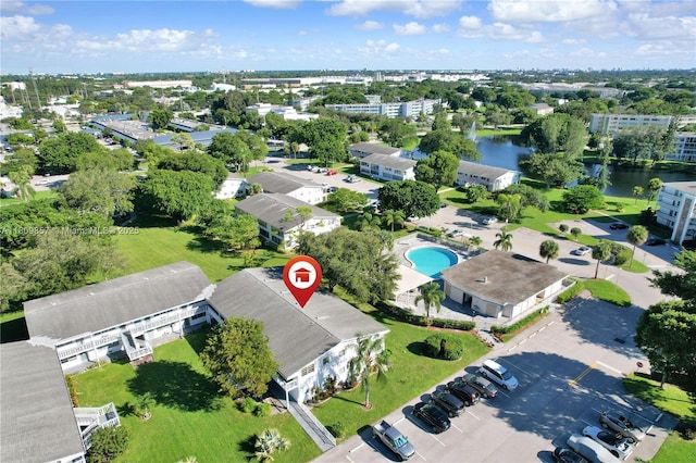 182 Westbury J 182, Deerfield Beach, FL 33442 - aerial view of a nearby body of water and a pool
