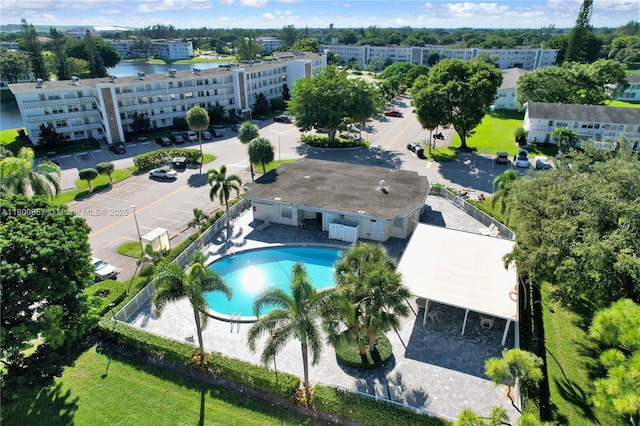 182 Westbury J 182, Deerfield Beach, FL 33442 - drone / aerial view of a pool