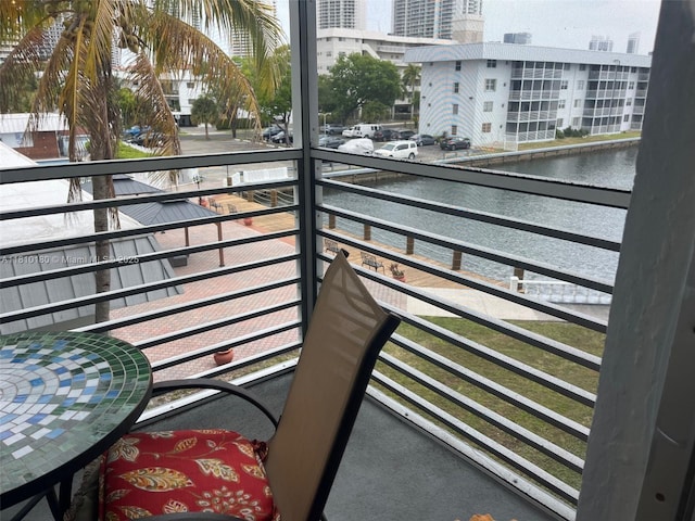 3551 NE 169th St Unit 301, North Miami Beach, FL 33160 - balcony with a water view