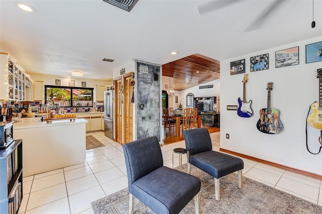 14680 SW 107th Ter, Miami, FL 33186 - sitting room with light tile patterned flooring and recessed lighting
