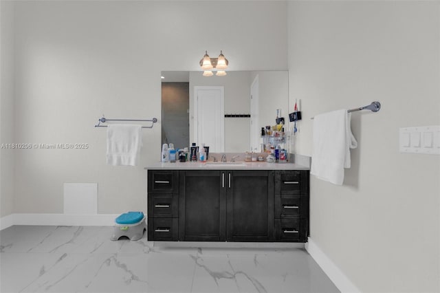 21305 SW 177th Ct, Miami, FL 33187 - bathroom with marble finish floors and vanity
