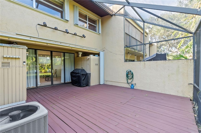 760 E Coco Plum Cir, Plantation, FL 33324 - deck with central air condition unit and area for grilling